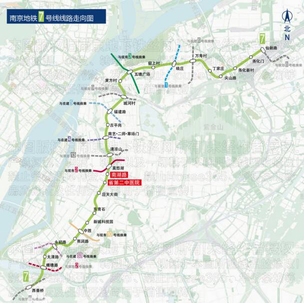 南京地铁7号线站点及周边房价