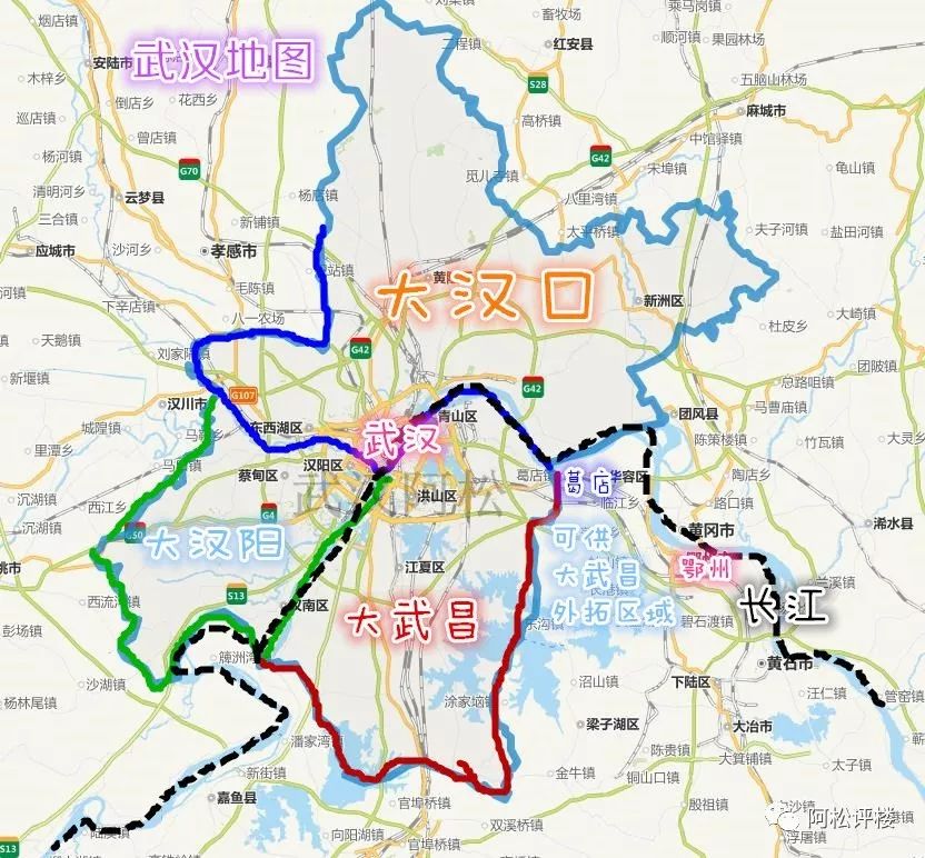 从武汉三环线出发到其他城市均超过40公里以上,但是从武昌三环到葛店