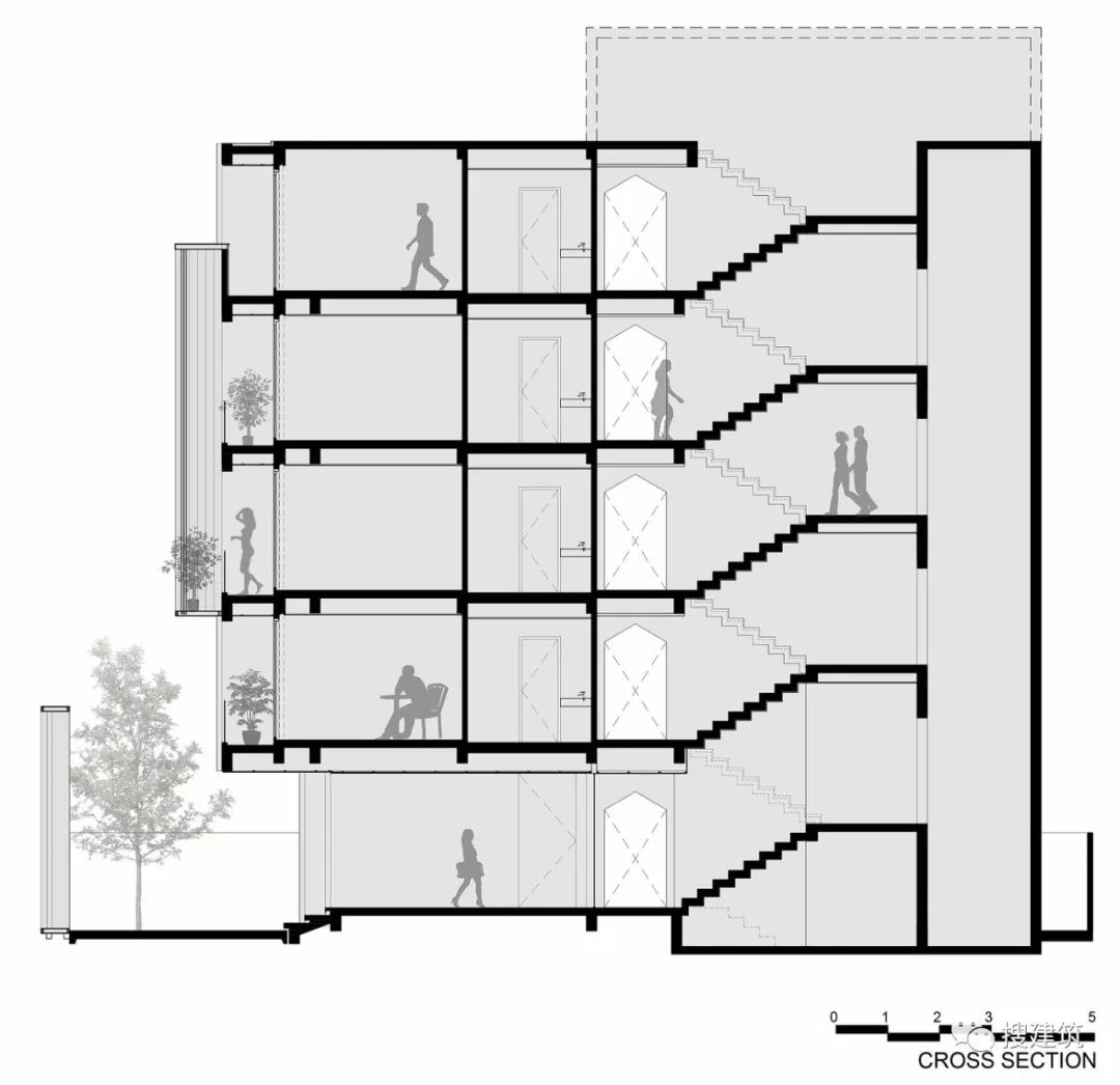 阳台剖面图 建筑师:octane architect & design 地点:泰国·曼谷