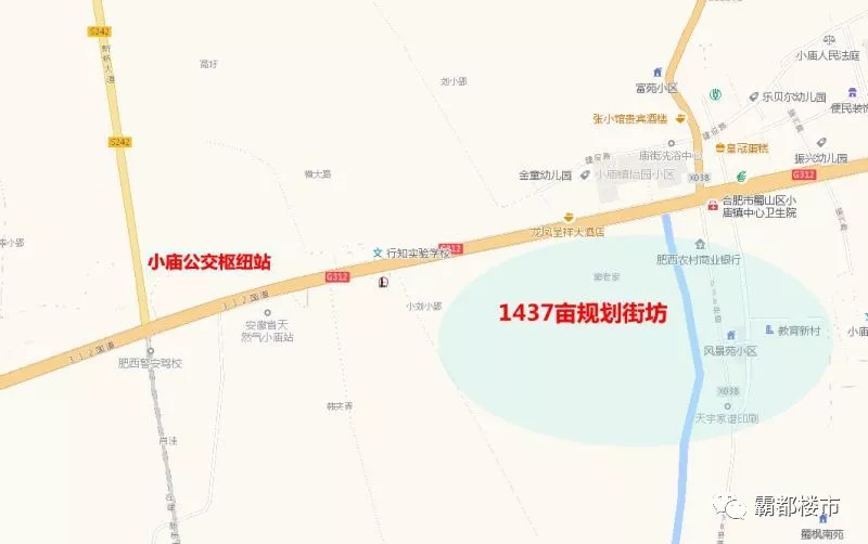 通主城区;西侧为 新桥大道,连接新桥机场;西北方向规划建设 小庙公交