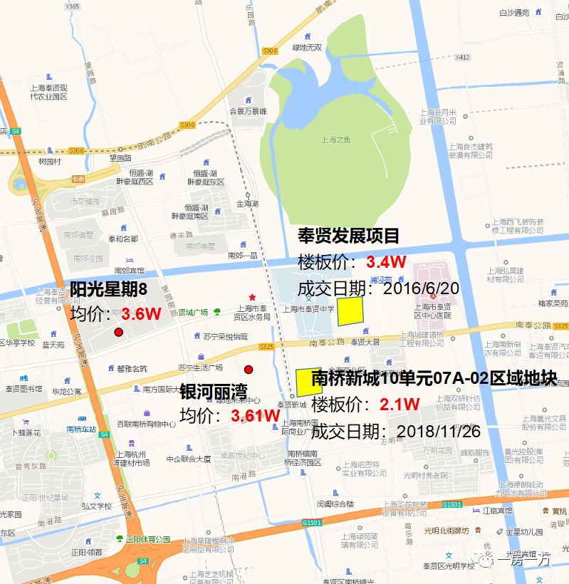 与之对比, 南桥新城10单元07a-02区域地块,日后售价的空间相对较大.