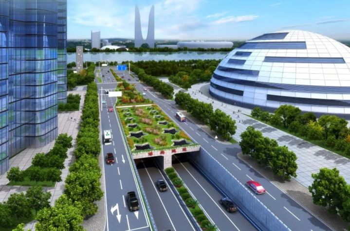 副城(钱江世纪城)的重要过江隧道,也是2022年杭州亚运会的核心通道