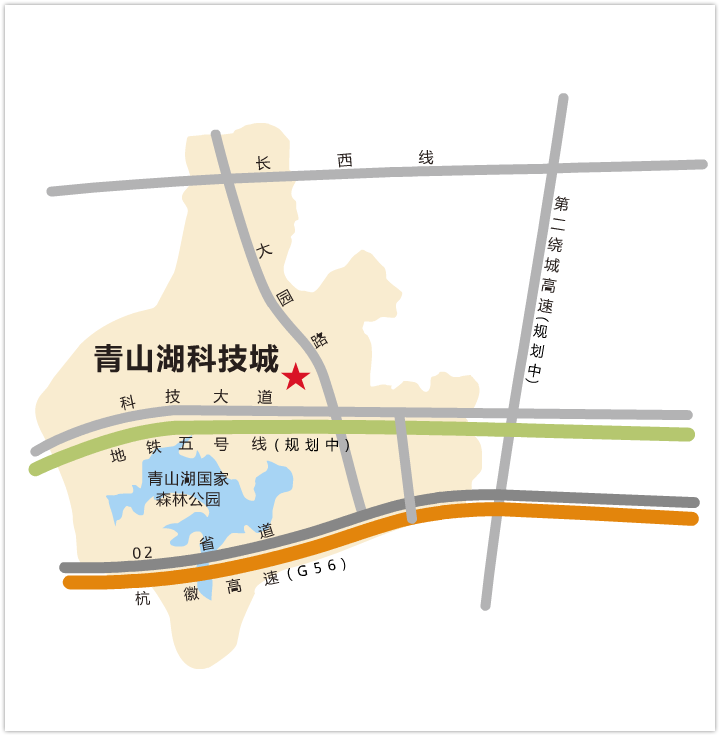 青山湖科技城区位图(图源青山湖科技城门户网站)