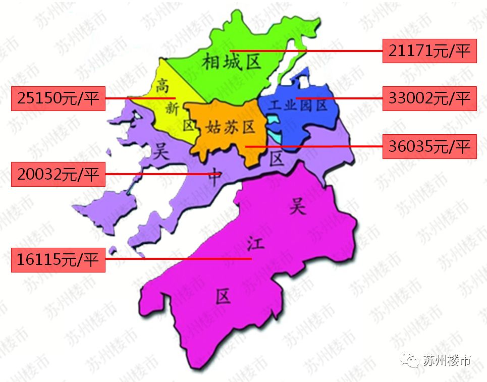 10月苏州房价地图